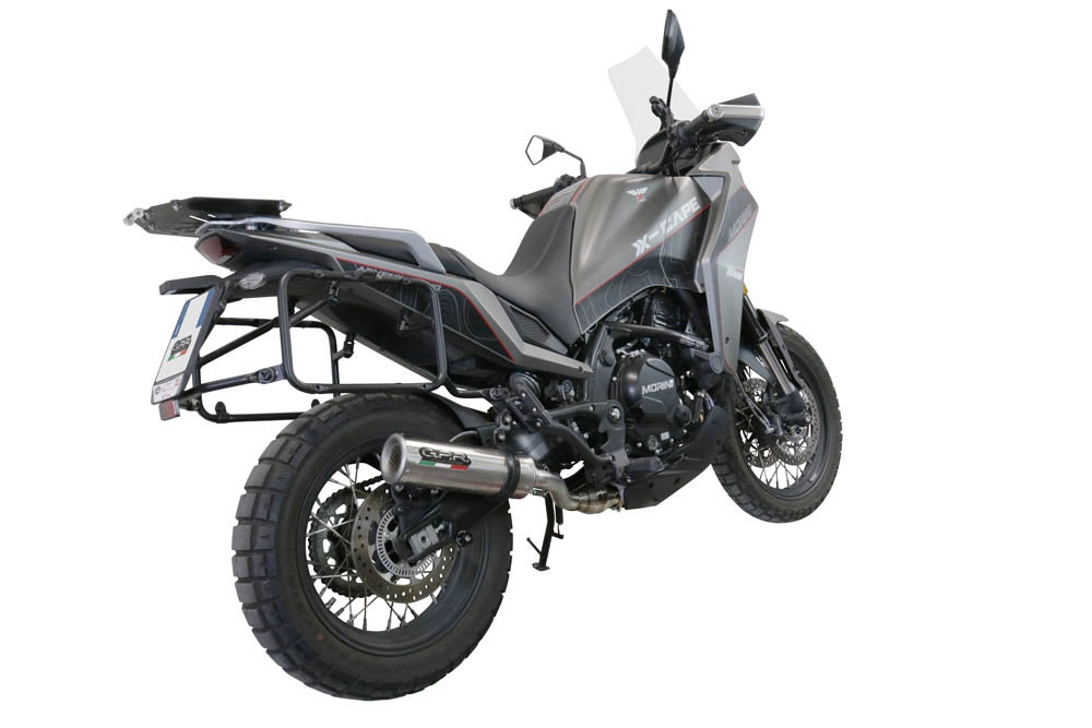 Escape compatible con Moto Morini X-CAPE 650 2021-2024, M3 Inox , Escape semi-completo homologado, con db killer extraible y catalizador 