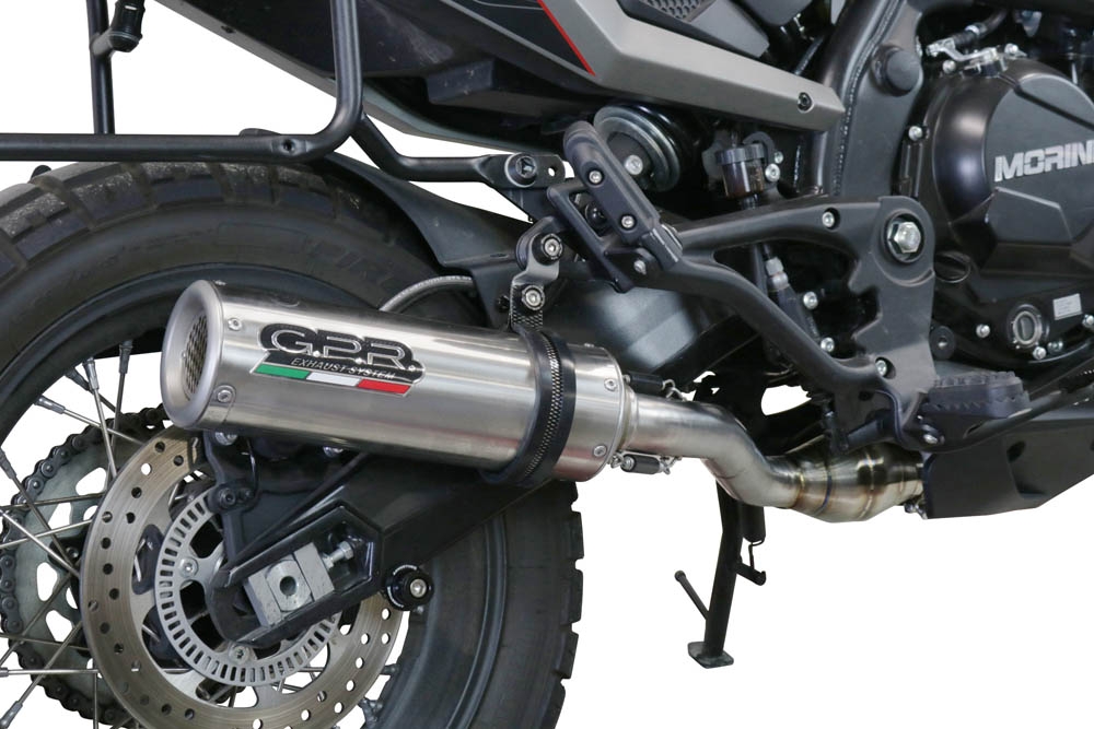 Escape compatible con Moto Morini X-CAPE 650 2021-2024, M3 Inox , Escape semi-completo homologado, con db killer extraible y catalizador 