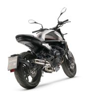 Escape compatible con Moto Morini Seiemmezzo Str 2022-2024, Deeptone Inox, Escape semi-completo homologado, con db killer extraible y catalizador 
