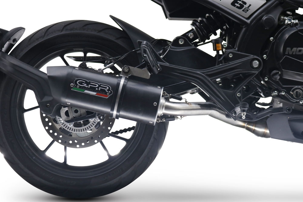 Escape compatible con Moto Morini Seiemmezzo Str 2022-2024, Furore Evo4 Nero, Escape semi-completo homologado, con db killer extraible y catalizador 