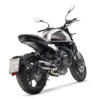 Escape compatible con Moto Morini Seiemmezzo Scr 2022-2024, GP Evo4 Poppy, Escape semi-completo homologado, con db killer extraible y catalizador 
