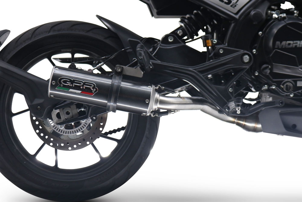 Escape compatible con Moto Morini Seiemmezzo Scr 2022-2024, M3 Poppy , Escape semi-completo homologado, con db killer extraible y catalizador 