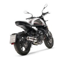 Escape compatible con Moto Morini Seiemmezzo Scr 2022-2024, M3 Inox , Escape semi-completo homologado, con db killer extraible y catalizador 