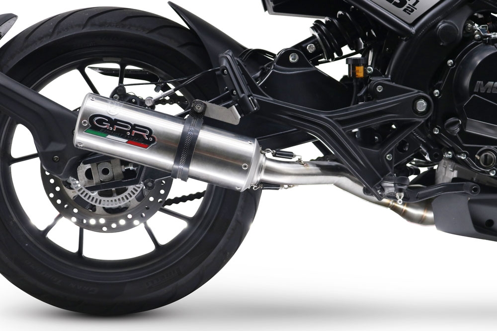 Escape compatible con Moto Morini Seiemmezzo Scr 2022-2024, M3 Inox , Escape semi-completo homologado, con db killer extraible y catalizador 