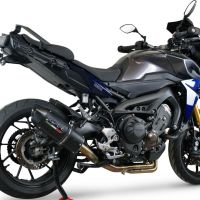 Escape compatible con Yamaha Tracer 9 GT 2021-2024, Furore Evo4 Nero, Escape completo homologado y legal,con catalizador incluido db killer extraíble 