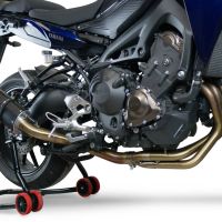 Escape compatible con Yamaha Tracer 9 GT 2021-2024, Furore Evo4 Nero, Escape completo homologado y legal,con catalizador incluido db killer extraíble 