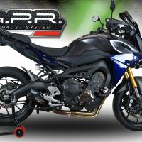 Escape compatible con Yamaha Tracer 900 GT 2018-2020, Furore Evo4 Nero, Escape completo homologado y legal,con catalizador incluido db killer extraíble 