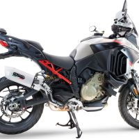 Escape compatible con Ducati Multistrada V4 Grand Tour 2024-2025, Albus Evo4, Escape legal, homologado, silenciador con db killer desmontable y tubo de conexión específico 