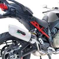 Escape compatible con Ducati Multistrada V4 Grand Tour 2024-2025, Albus Evo4, Escape legal, homologado, silenciador con db killer desmontable y tubo de conexión específico 
