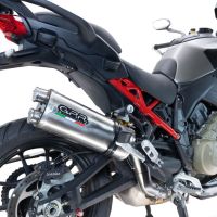 Escape compatible con Ducati Multistrada V4 - S 2022-2024, Dual Inox, Escape legal, homologado, silenciador con db killer desmontable y tubo de conexión específico 