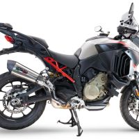 Escape compatible con Ducati Multistrada V4 - S 2022-2024, GP Evo4 Titanium, Escape legal, homologado, silenciador con db killer desmontable y tubo de conexión específico 