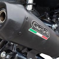 Escape compatible con Bmw C 400 X -GT 2019-2020, Pentaroad Black, Escape legal, homologado, silenciador con catalizador, db killer desmontable y tubo de conexión específico 