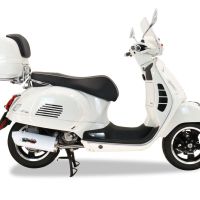 Escape compatible con Piaggio Vespa 300 Gts - Gtv - Touring - Super 2019-2020, Albus Ceramic, Escape completo racing, incluyendo colector y db killer desmontable, sin homologación 