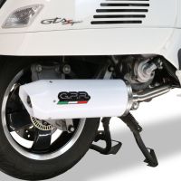 Escape compatible con Piaggio Vespa 300 Gts - Gtv - Touring - Super 2019-2020, Albus Ceramic, Escape completo racing, incluyendo colector y db killer desmontable, sin homologación 