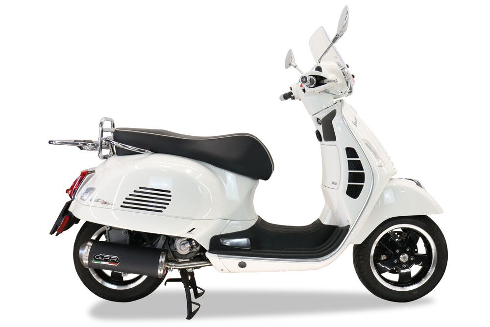Escape compatible con Piaggio Vespa Gts 250 I.E. 2005-2015, Evo4 Road, Escape completo homologado y legal, incluido db killer extraíble 