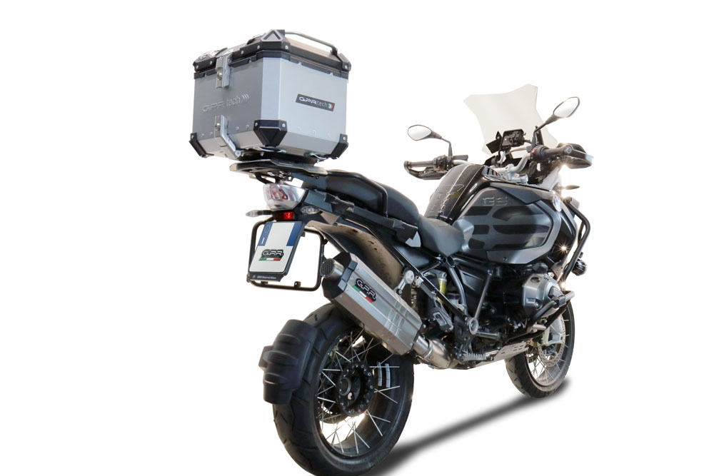 Baúl en aluminio color plata con placa específica incluida Baúl GPR TECH compatible con  Bmw F 850 Gs Adventure 2021/2023 e5
