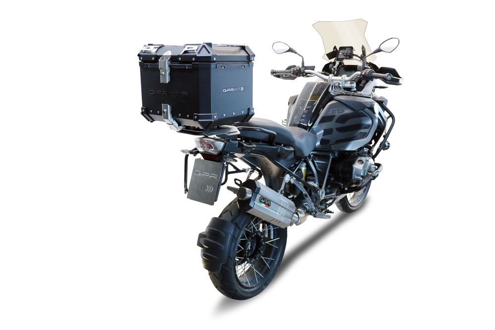 Baúl en aluminio, color negro con placa específica incluida Baúl GPR TECH compatible con  Bmw F 850 Gs Adventure 2021/2023 e5