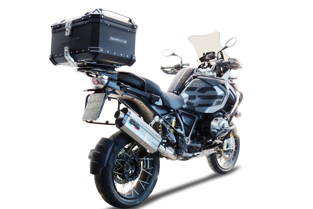 Baúl en aluminio, color negro con placa específica incluida Baúl GPR TECH compatible con  Bmw F 850 Gs Adventure 2021/2023 e5