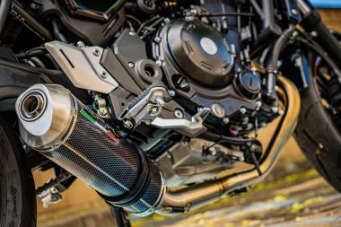 Escape compatible con Kawasaki Z 650 RS 2021-2023, Satinox Poppy , Silenciador homologado para ruido, escape completo con catalizador y db killer 