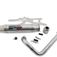 Escape compatible con Honda Zoomer 50 2003-2013, Deeptone Inox, Escape completo homologado y legal, incluido db killer extraíble 