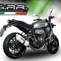 Escape compatible con Yamaha Xsr 700 2017-2020, Albus Evo4, Escape completo homologado y legal,con catalizador incluido db killer extraíble 