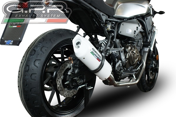Escape compatible con Yamaha Xsr 700 2017-2020, Albus Evo4, Escape completo homologado y legal,con catalizador incluido db killer extraíble 