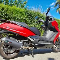 Escape compatible con Kymco Downtown 125 2021-2023, Evo4 Road, Escape completo homologado y legal,con catalizador incluido db killer extraíble 