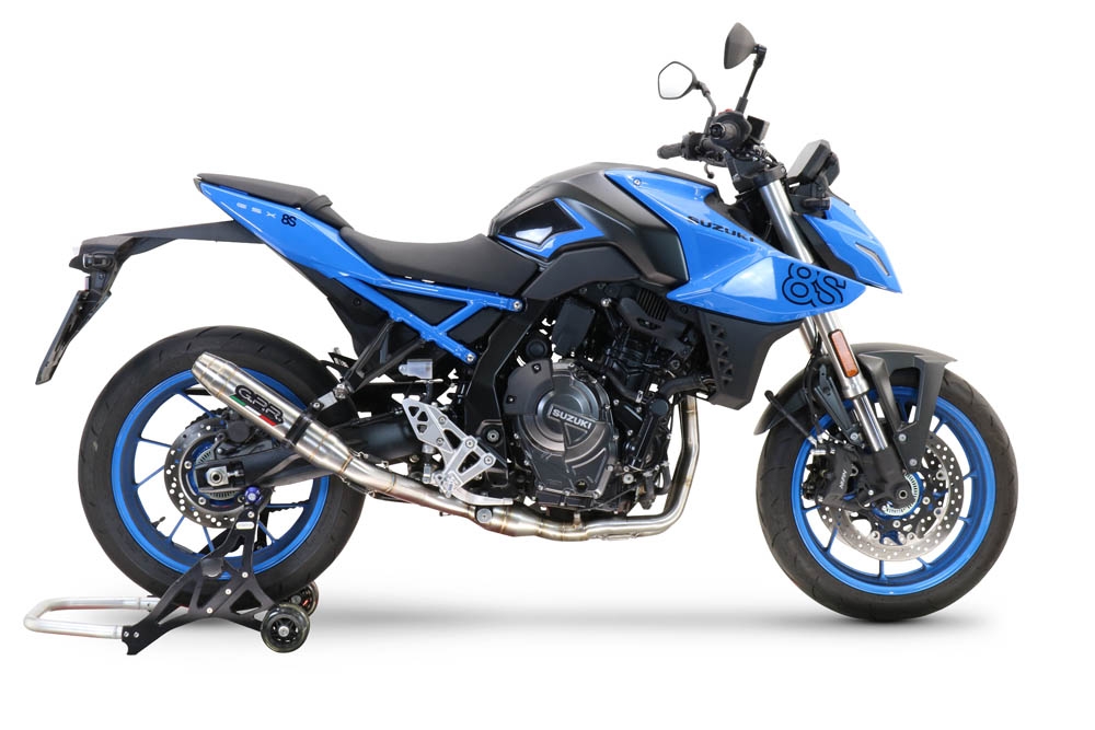 Escape compatible con Suzuki Gsx-8R 2022-2024, Deeptone Inox, Escape completo racing, incluyendo colector y db killer desmontable, sin homologación 