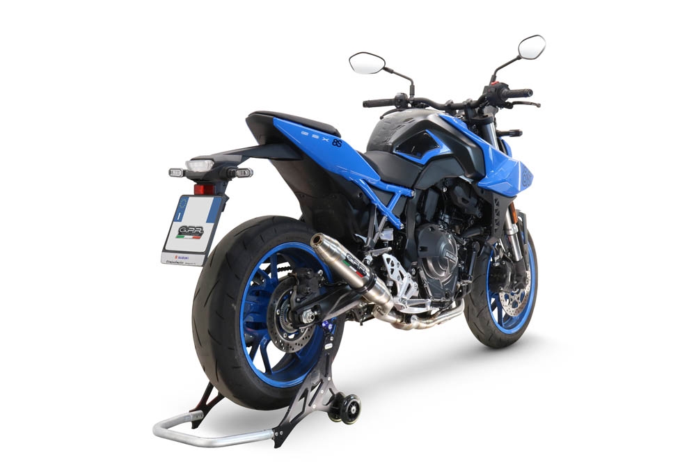 Escape compatible con Suzuki Gsx-8R 2022-2024, Deeptone Inox, Escape completo racing, incluyendo colector y db killer desmontable, sin homologación 