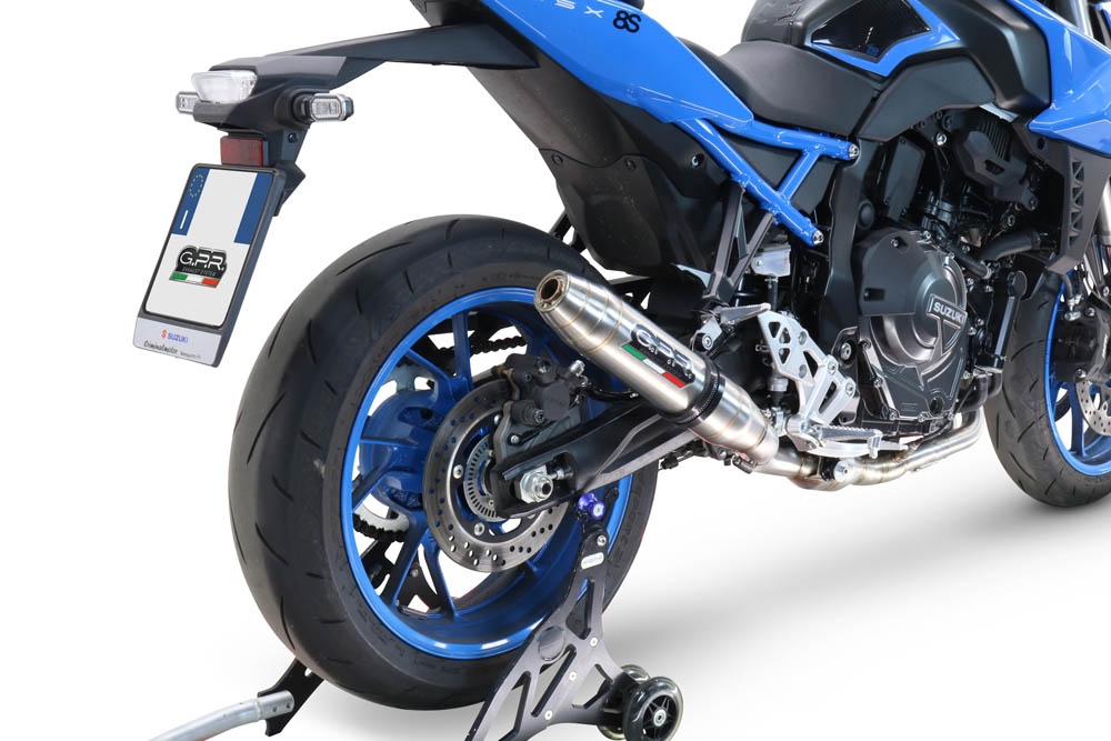 Escape compatible con Suzuki Gsx-8R 2022-2024, Deeptone Inox, Escape completo racing, incluyendo colector y db killer desmontable, sin homologación 