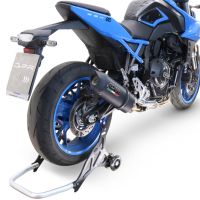 Escape compatible con Suzuki Gsx-8S 2022-2024, Furore Evo4 Nero, Escape completo homologado y legal,con catalizador incluido db killer extraíble 
