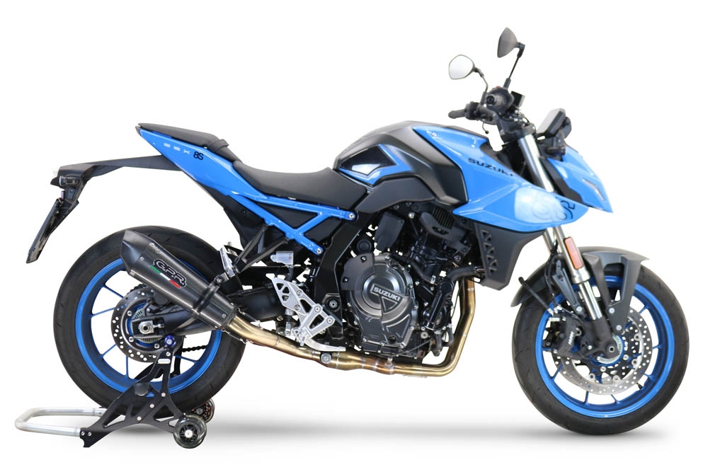 Escape compatible con Suzuki Gsx-8S 2022-2024, GP Evo4 Poppy, Escape completo homologado y legal,con catalizador incluido db killer extraíble 