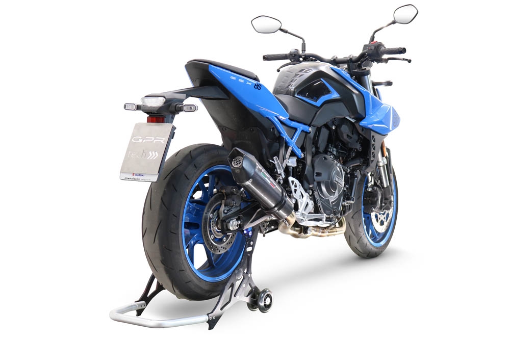 Escape compatible con Suzuki Gsx-8S 2022-2024, GP Evo4 Poppy, Escape completo homologado y legal,con catalizador incluido db killer extraíble 