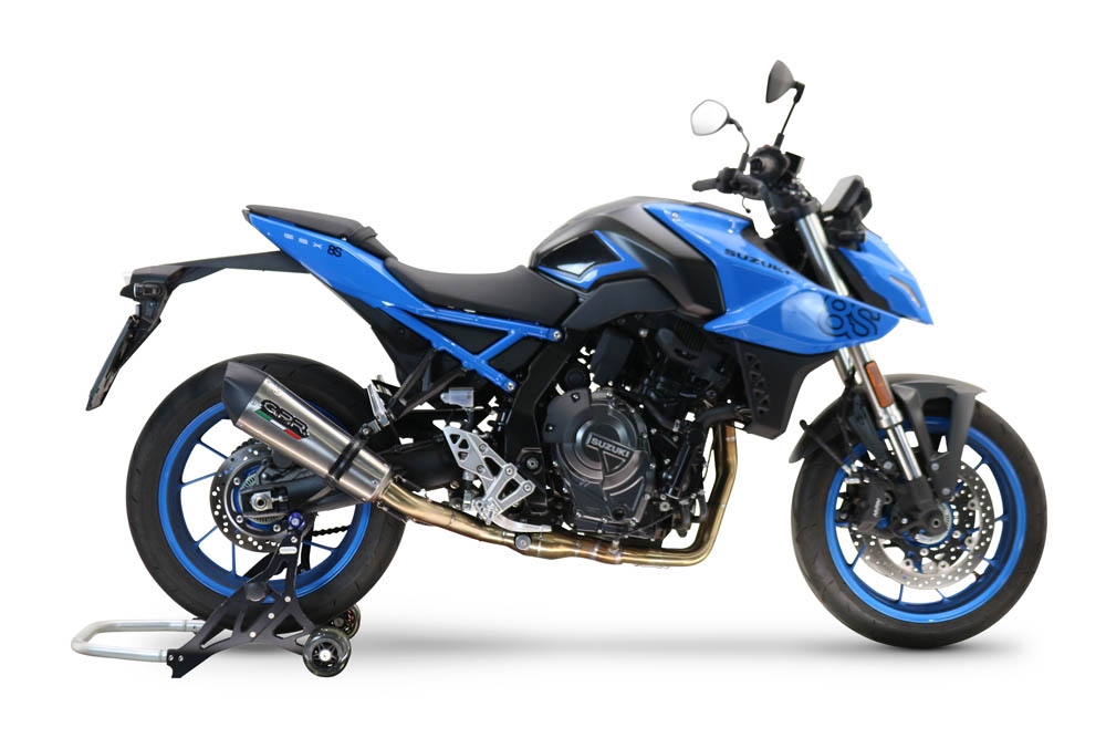 Escape compatible con Suzuki Gsx-8S 2022-2024, GP Evo4 Titanium, Escape completo homologado y legal,con catalizador incluido db killer extraíble 
