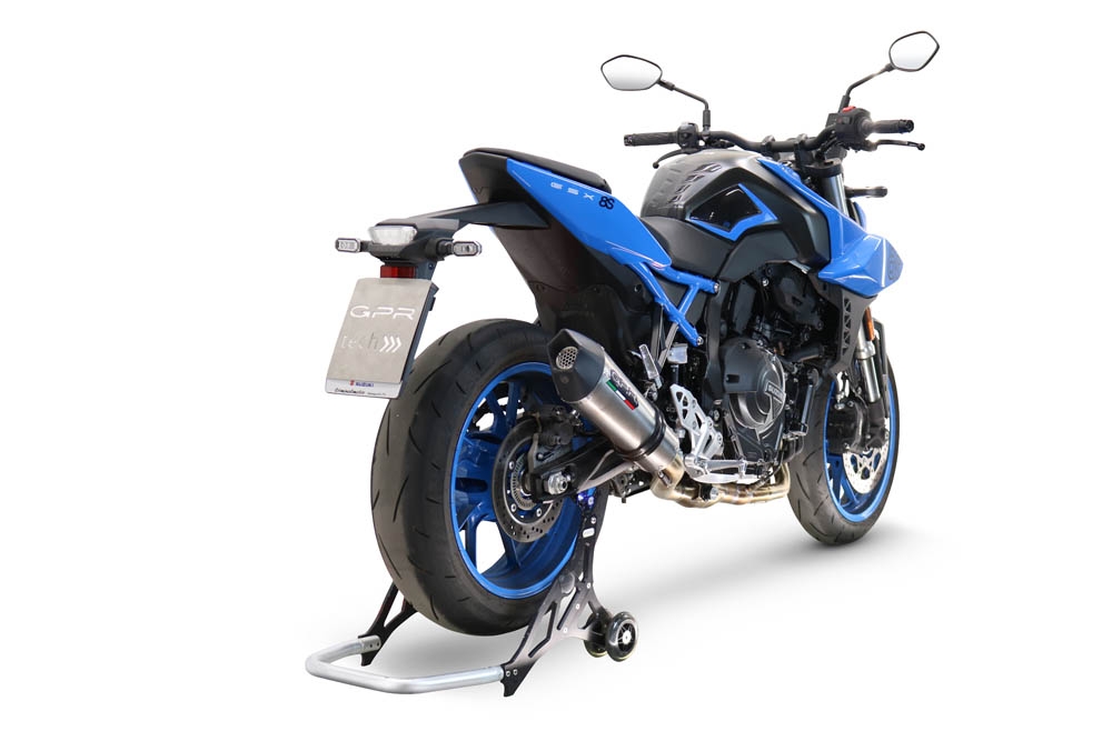 Escape compatible con Suzuki Gsx-8S 2022-2024, GP Evo4 Titanium, Escape completo homologado y legal,con catalizador incluido db killer extraíble 