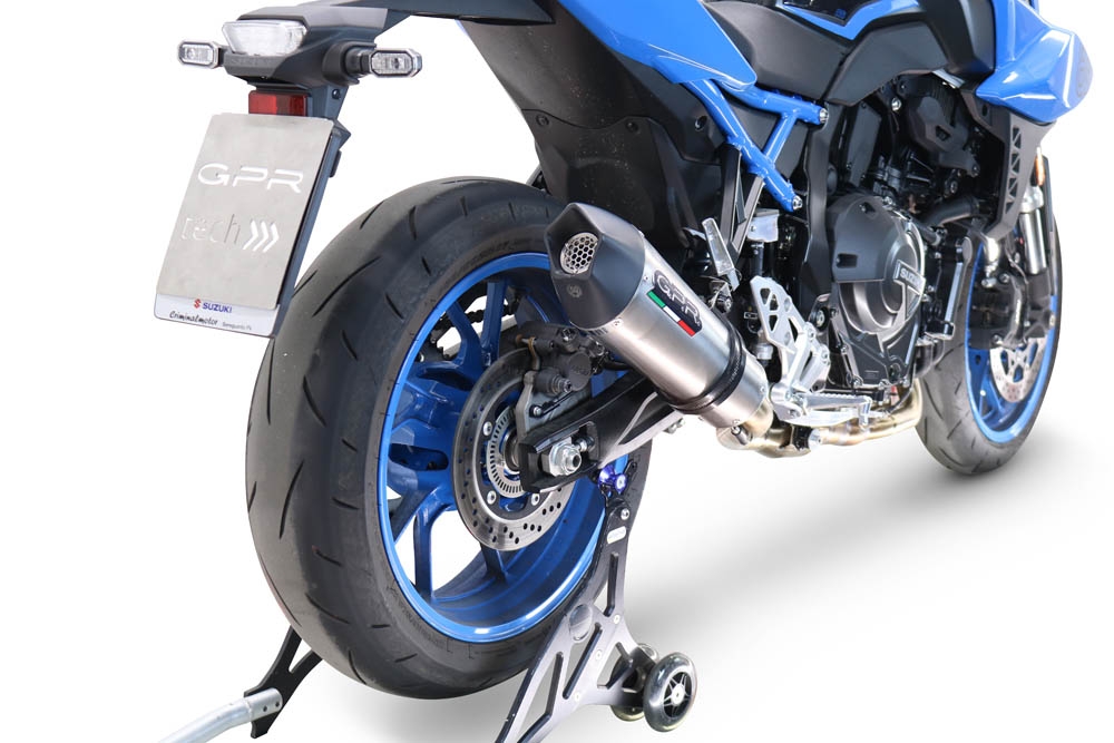 Escape compatible con Suzuki Gsx-8S 2022-2024, GP Evo4 Titanium, Escape completo homologado y legal,con catalizador incluido db killer extraíble 