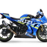 GPR escape compatible con  Suzuki Gsx-R 1000 - 1000 R  2017-2020, New Grand Prix Evo Titanium, Escape legal, homologado, silenciador con db killer desmontable y tubo de conexión específico 