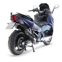 GPR escape compatible con  Sym Maxsym TL 508 2021-2024, New Grand Prix Evo Black Titanium, Escape legal, homologado, silenciador con db killer desmontable y tubo de conexión específico 
