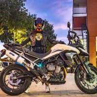 GPR escape compatible con  Triumph Tiger 900 2020-2023, Albus Evo4, Escape legal, homologado, silenciador con db killer desmontable y tubo de conexión específico 