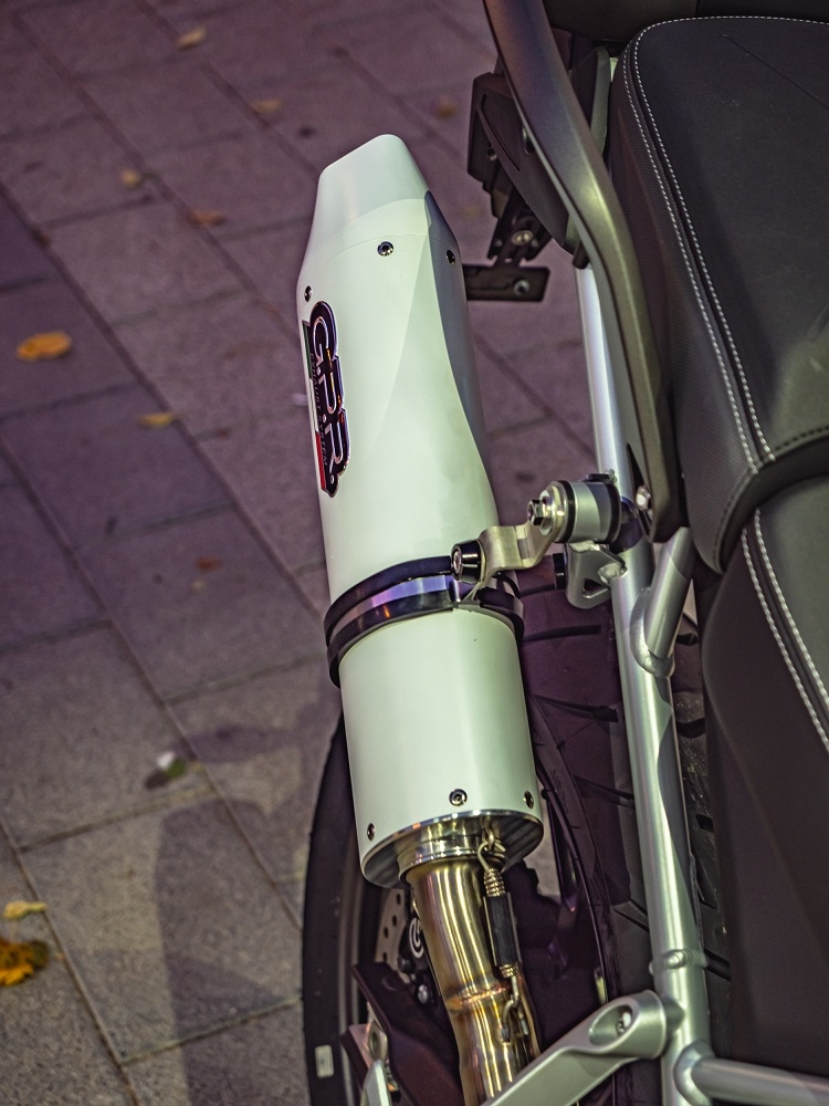 GPR escape compatible con  Triumph Tiger 900 2020-2023, Albus Evo4, Escape legal, homologado, silenciador con db killer desmontable y tubo de conexión específico 