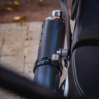 Escape compatible con Triumph Tiger 850 2020-2024, Dual Poppy, Escape legal, homologado, silenciador con db killer desmontable y tubo de conexión específico 