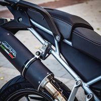 Escape compatible con Triumph Tiger 850 2020-2024, Furore Evo4 Nero, Escape legal, homologado, silenciador con db killer desmontable y tubo de conexión específico 