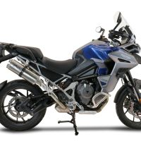 GPR escape compatible con  Triumph Tiger 1200 Gt - Rally 2022-2024, Dual Inox, Escape legal, homologado, silenciador con db killer desmontable y tubo de conexión específico 