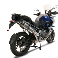 GPR escape compatible con  Triumph Tiger 1200 Gt - Rally 2022-2024, Dual Inox, Escape legal, homologado, silenciador con db killer desmontable y tubo de conexión específico 