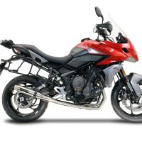 Escape compatible con Triumph Trident 660 2021-2024, Deeptone Inox, Escape completo racing, incluyendo colector y db killer desmontable, sin homologación 