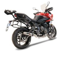Escape compatible con Triumph Trident 660 2021-2024, Deeptone Inox, Escape completo racing, incluyendo colector y db killer desmontable, sin homologación 
