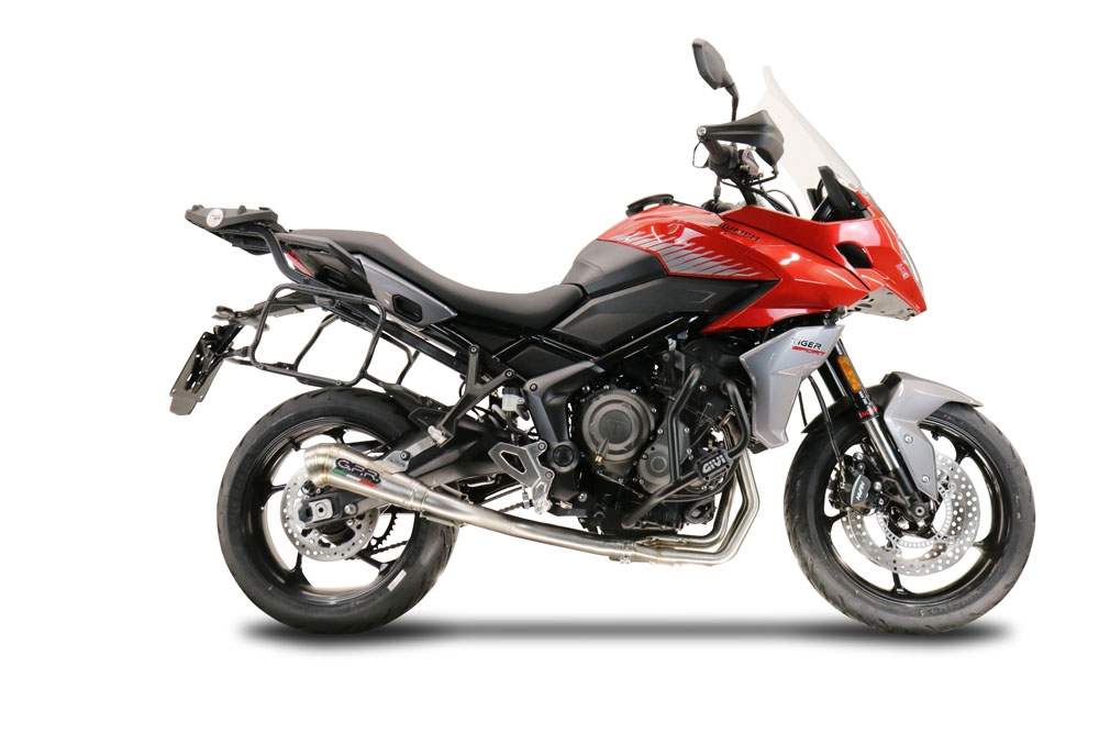 Escape compatible con Triumph Tiger Sport 660 2022-2024, Powercone Evo, Escape completo racing, incluyendo colector y db killer desmontable, sin homologación 