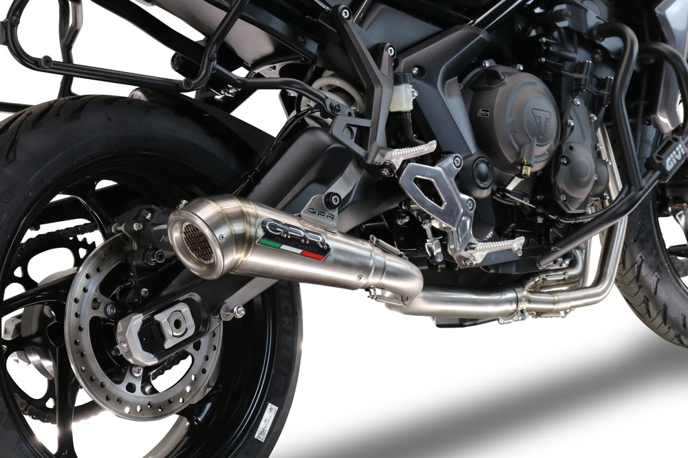 Escape compatible con Triumph Tiger Sport 660 2022-2024, Powercone Evo, Escape completo racing, incluyendo colector y db killer desmontable, sin homologación 