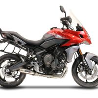 Escape compatible con Triumph Trident 660 2021-2024, Deeptone Inox, Escape completo racing, incluyendo colector y db killer desmontable, sin homologación 