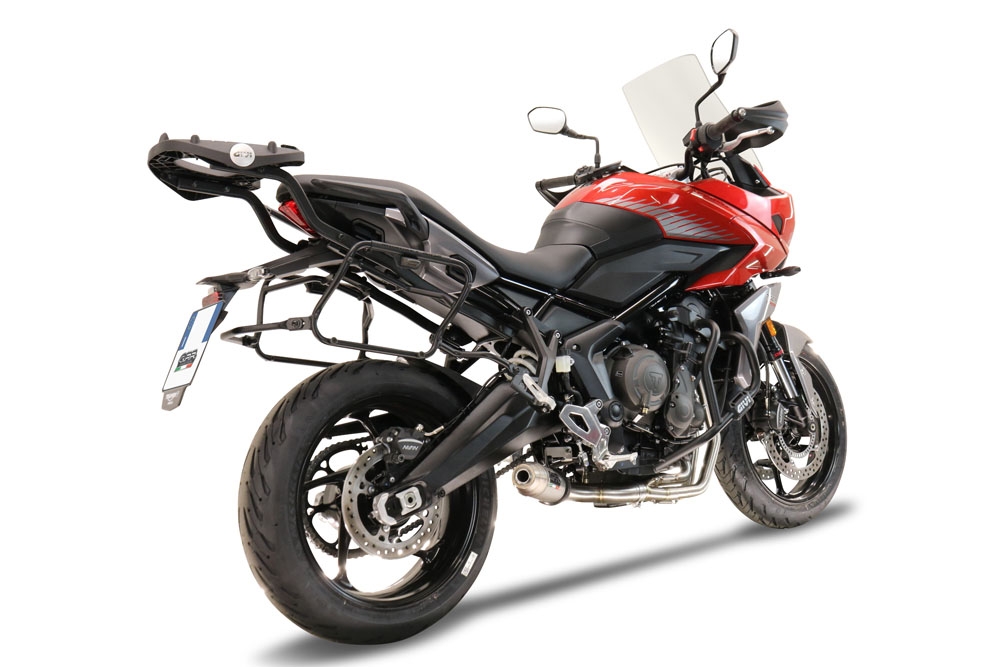 Escape compatible con Triumph Trident 660 2021-2024, Deeptone Inox, Escape completo racing, incluyendo colector y db killer desmontable, sin homologación 